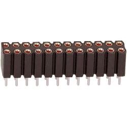 BKL 10120848 2 x 13 Pin Header 2.54mm Pitch 3A Spring Gold Plated