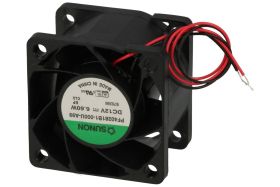 Wentylator; PF40281B1-000U-A99; 40x40x28mm; kulkowe; 12V; DC; 6,6W; 42,3m3/h; 58,8dB; 0,51A; 17600RPM; 2 przewody; Sunon; RoHS;