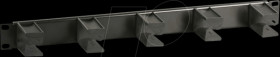 699982TS.1 19" 1U cable routing panel, 5 x plastic brackets