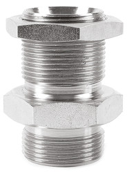 Hydrauliczny adapter gwintowany prosty, Złacze A: G 3/8, Złacze B: G 3/8 męskie, Stal, 350bar