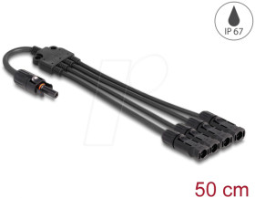 88227 DL4 Solar Splitter Cable 1 x Socket to 4 x Plug 50 cm black