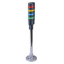 LD6A-4PQB-RYSG Red/Yellow/Blue/Green Stack Light LED Tower Pole Mount 24VAC/DC IDEC