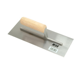 R.S.T. RTR124C Plasterer&#x27;s Finishing Trowel Straight Wooden Handle 11 x 4.1/2in