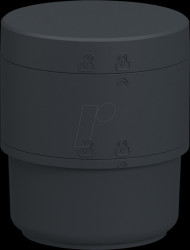 XVB7C21B Base element, modular, 70 mm, 24 V ACDC, dark grey