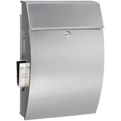 Burg Wächter Hamburg 3815 Ni Letterbox Stainless Steel Protective Lacquer