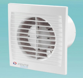 Wentylator osiowy fi 125 230V 9,3W 148m3/h 31dB cichy łożyska kulowe wyłącznik czasowy 125SILENTA-STL