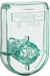 Door lock, triangular, triangular, transparent, for Kaedra enclosure, 13949