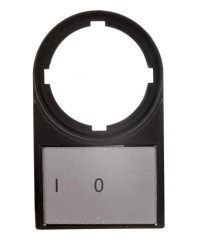 Tabliczka opisowa 0-I 50x30mm czarna prostokątna M22S-ST-X88 216485