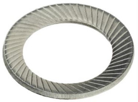 Screw lock washer, M2.5, inner Ø 2.7 mm, outer Ø 5 mm, spring steel, nickel-plated, BYB-3-16H972