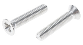 Śruby maszynowe M8 łeb z łbem stożkowym Stal nierdzewna długość 40.0mm skok 1.25mm