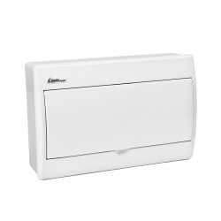 Rozdzielnica natynkowa 12 modułowa 1x12M drzwi pełne IP40 RN-12/B Fala (N+PE) 7.13 ELEKTRO-PLAST