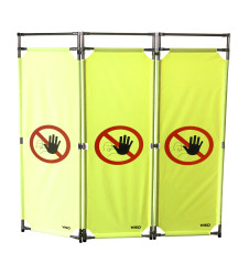 Bariera ochronna Bariera składana Żółty/czarny