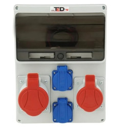 Rozdzielnica Budowlana 11M PERLIT 32A/5P + 16A/5P + 2Gs 230V 04.140