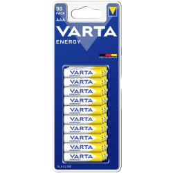 Varta 4103229630 ENERGY AAA Batteries 1.5V Alkali-Manganese 30 Pack