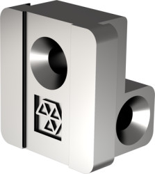 PCB holder, zinc die casting, gray, 60807-181