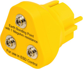 Słupek uziemiający z przewodem ESD Wtyczka uziemiająca EUROSTAT 1MΩ