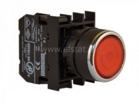 Przycisk kryty NC; stabilny; czerwony; EMAS