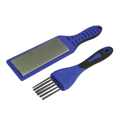 Faithfull 1647 2 Piece File Card Brush Kit