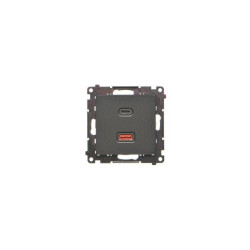 Ładowarka USB C+A 30W 3,1A czarny mat TEC2CAQ.01/149 Simon55 Kontakt-Simon