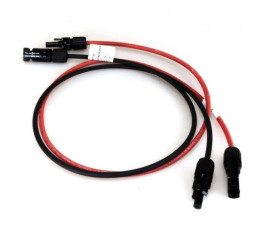 SET 6mm2 Kabel fotowoltaiczny Czerwony Czarny MC4 + WTYCZKA PV 10M