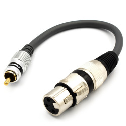 ADAPTER GNIAZDO XLR ŻEŃSKIE - WTYK RCA MIKROFON VITALCO