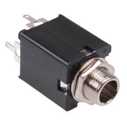 FM6701 6.35mm 1/4" Stereo Vertical PCB Jack Socket 4 Contacts CLIFF