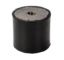 Podstawka antywibracyjna M10 średnica 50mm wysokość całkowita 45mm Cylinder żeński-żeński wysokość stopki 45mm
