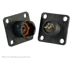 Złącze 2-pinowe Żeński Souriau Sunbank by Eaton Męski Montaż na kołnierzu MIL-DTL-26482 rozmiar 8