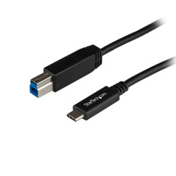 Kabel USB Złącze A USB C Złącze B USB B dł. 1m Kabel USB-C do USB-B USB 3.1 kolor: Czarny