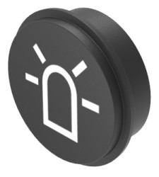 Nakładka do klawiatury, typ: Wkładka do klawiatury, symbol — oświetlenie identyfikacyjne; sygnalizator sygnalizacyjny,