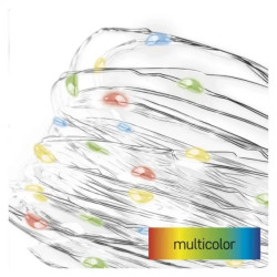 Ozdoby świąteczne XMAS nano TIMER 1W 20LED 1,9m IP20 multikolor D3AM04