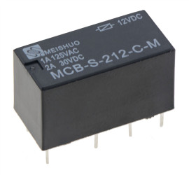 12V DPDT Subminiature Changeover PCB Relay 2A MCB-S-212-C-M