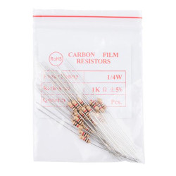 Sparkfun Resistor 1K Ohm 1/4 Watt PTH - 20 pack (Thick Leads)