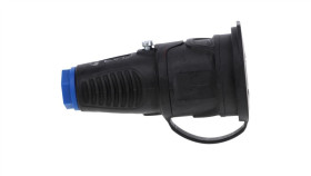 Gniazdo Gumowe 16A 2P+Z 230V Ip54 Czarne 2411-Sbw