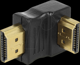 65073 Adapter HDMI male to HDMI male 90° down