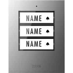 m-e 41306 BELL-500 Wireless Doorbell Button for 3-Family House