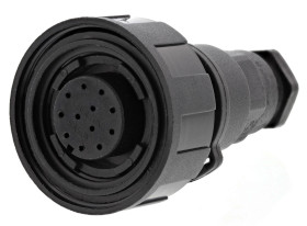 Złącze wielostykowe przemysłowe 12-pinowe Montaż na kablu Gniazdo Bulgin