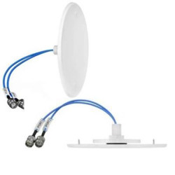 Wielokierunkowy Antena wielopasmowa, wewnętrzna CFD69383P1-B30NF Sufit, Typ N żeńskie Płytka Żeńskie, TE Connectivity