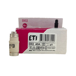 Wkładka bezpiecznikowa topikowa D02 40A E18 gG 002212007