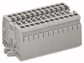 Listwa zaciskowa 2-przewodowa 2,5mm2 2-torowaszara z mocowanie śrubowe 869-102 /100szt./