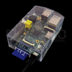 Obudowa Raspberry Pi Model B RS - przezroczysta