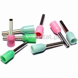 Końcówka rurkowa izolowana 0,34 L= 8mm różowa
