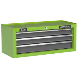 Sealey AP22309BBHV Mid-Box 3 Drawer with Ball Bearing Slides - Green/Grey