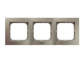 AS Ramka 3 potrójna do wyłączników IP-44 satyna light RH-3G/45 OSPEL