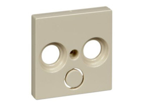 MERTEN SYSTEM M Płytka czołowa gniazd antenowych 2/3 otwory kremowy MTN296744 SCHNEIDER ELECTRIC