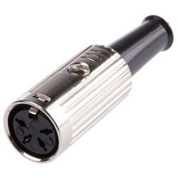 Gniazdo Din 4 -pinowe Żeński Montaż na kablu 100 V AC