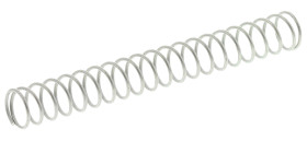 Sprężyna dociskowa średnica zew 5.5mm długość wolna 44.5mm średnica liny 0.5mm Stal nierdzewna 0.23N/mm RS PRO