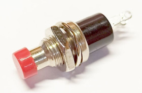 PBS-10CR przycisk okrągły chwilowy - rozwierny ON-(OFF)