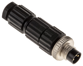 Złącze wielostykowe przemysłowe 3-pinowe M8 Montaż na kablu Wtyczka Hirschmann
