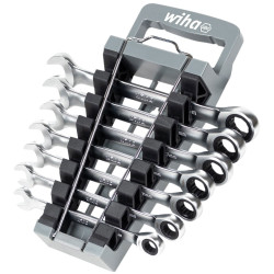 Wiha 44664 Ring Ratchet Spanner Set, 8 Piece
